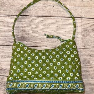 Vera Bradley Green Apple daisy shoulder bag